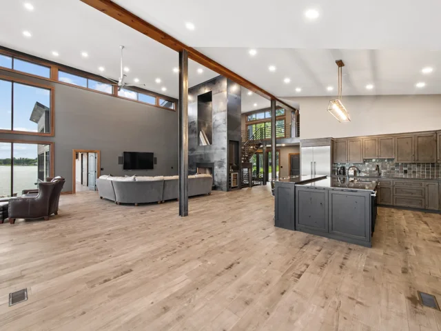 Dining and kitchen spaces at 88 Lakeview Court