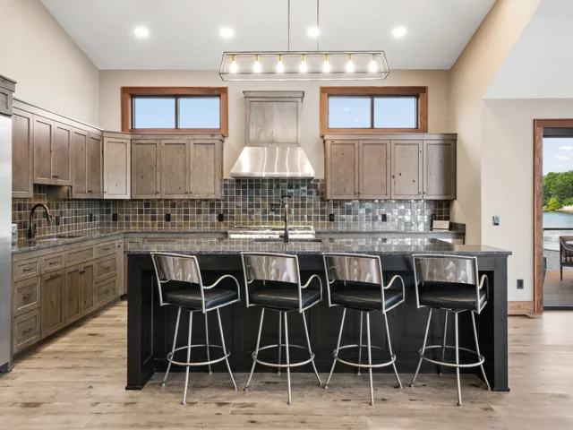 Kitchen and custom cabinetry at 88 Lakeview Court