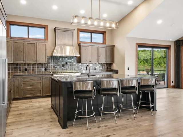 Kitchen and custom cabinetry at 88 Lakeview Court