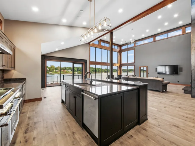 Kitchen and custom cabinetry at 88 Lakeview Court
