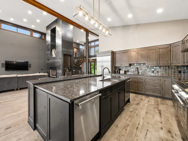Kitchen and custom cabinetry at 88 Lakeview Court