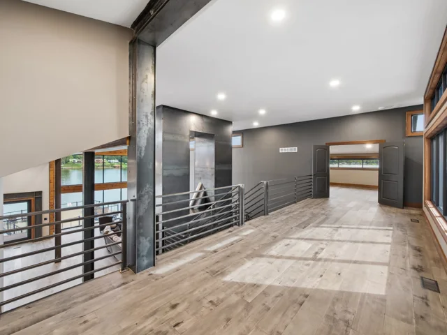 Bridge, loft and staircase at 88 Lakeview Court