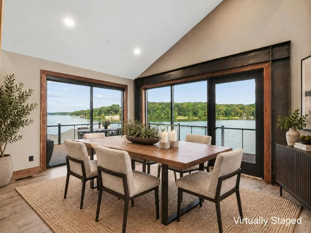 Virtually staged: dining and gathering spaces at 88 Lakeview Court (virtually staged)