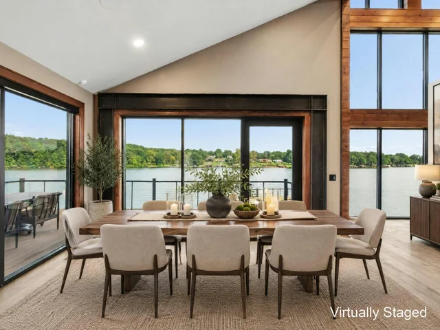 Virtually staged: dining and gathering spaces at 88 Lakeview Court (virtually staged)