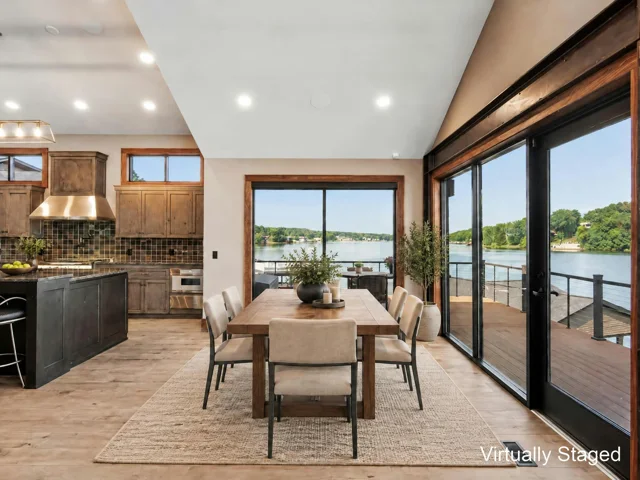 Virtually staged: dining and gathering spaces at 88 Lakeview Court (virtually staged)